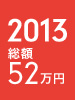 2013年 総額約52万円