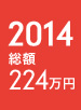 2014年 総額約224万円