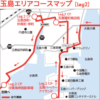 Leg.2 玉島エリアコースマップ